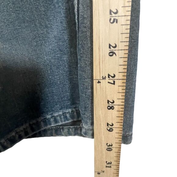 AEO Womens Blue Jeans SIZE 14 100% Cotton American Eagle Outfitters Flare Denim - Picture 5 of 11